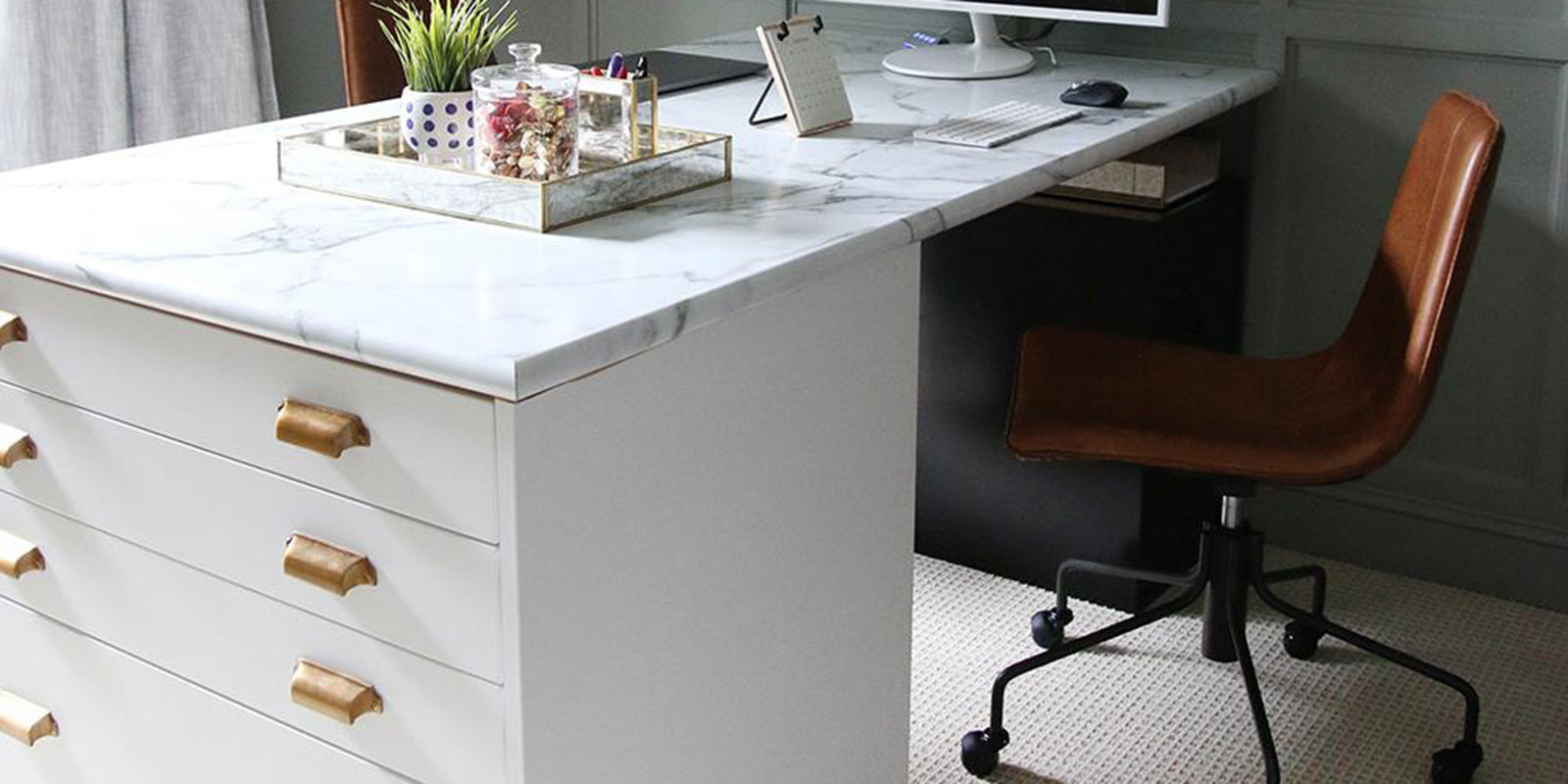 Chris Loves Julia - Ikea Office Hack