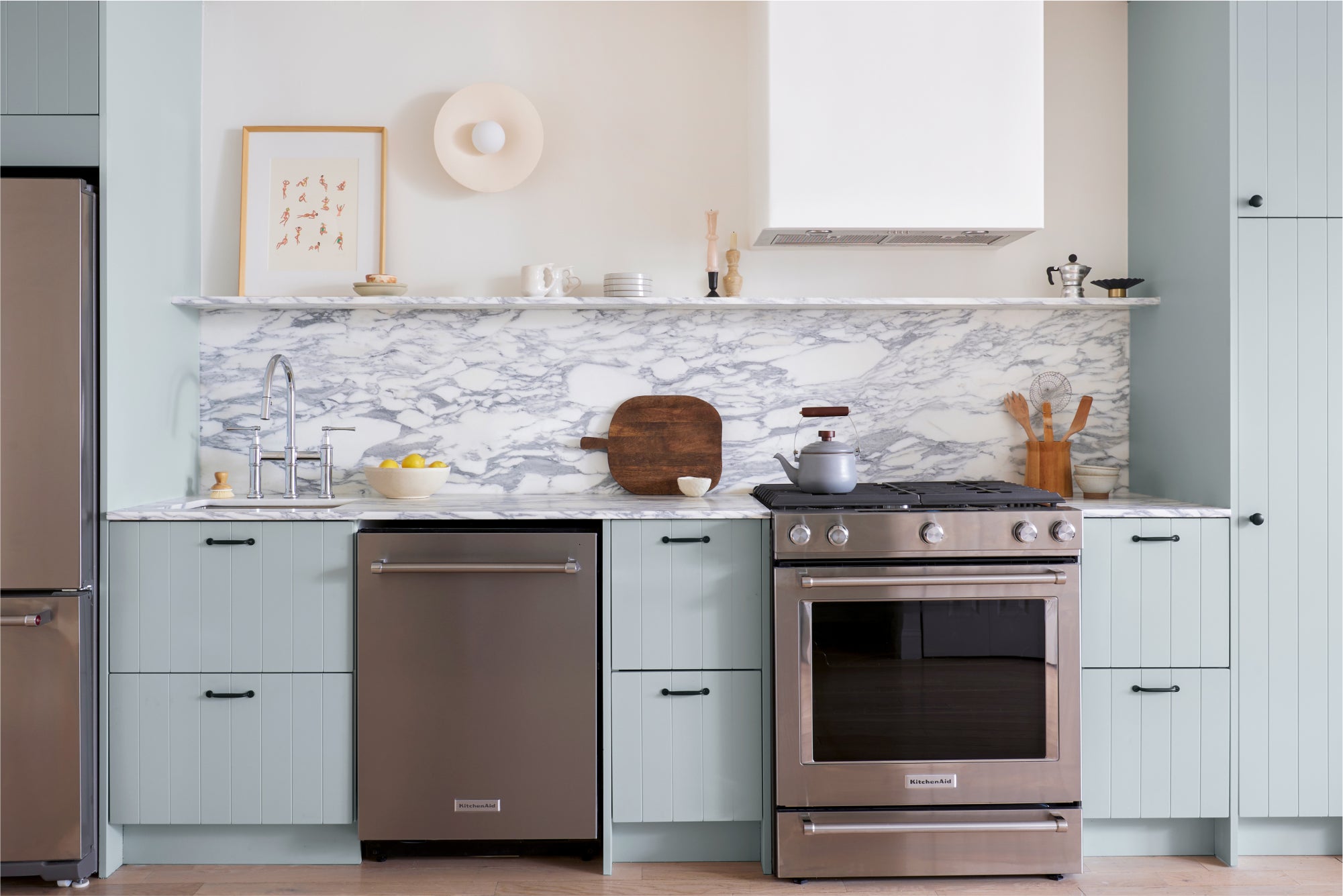 The Brownstone Boys' Garden-Level Kitchen