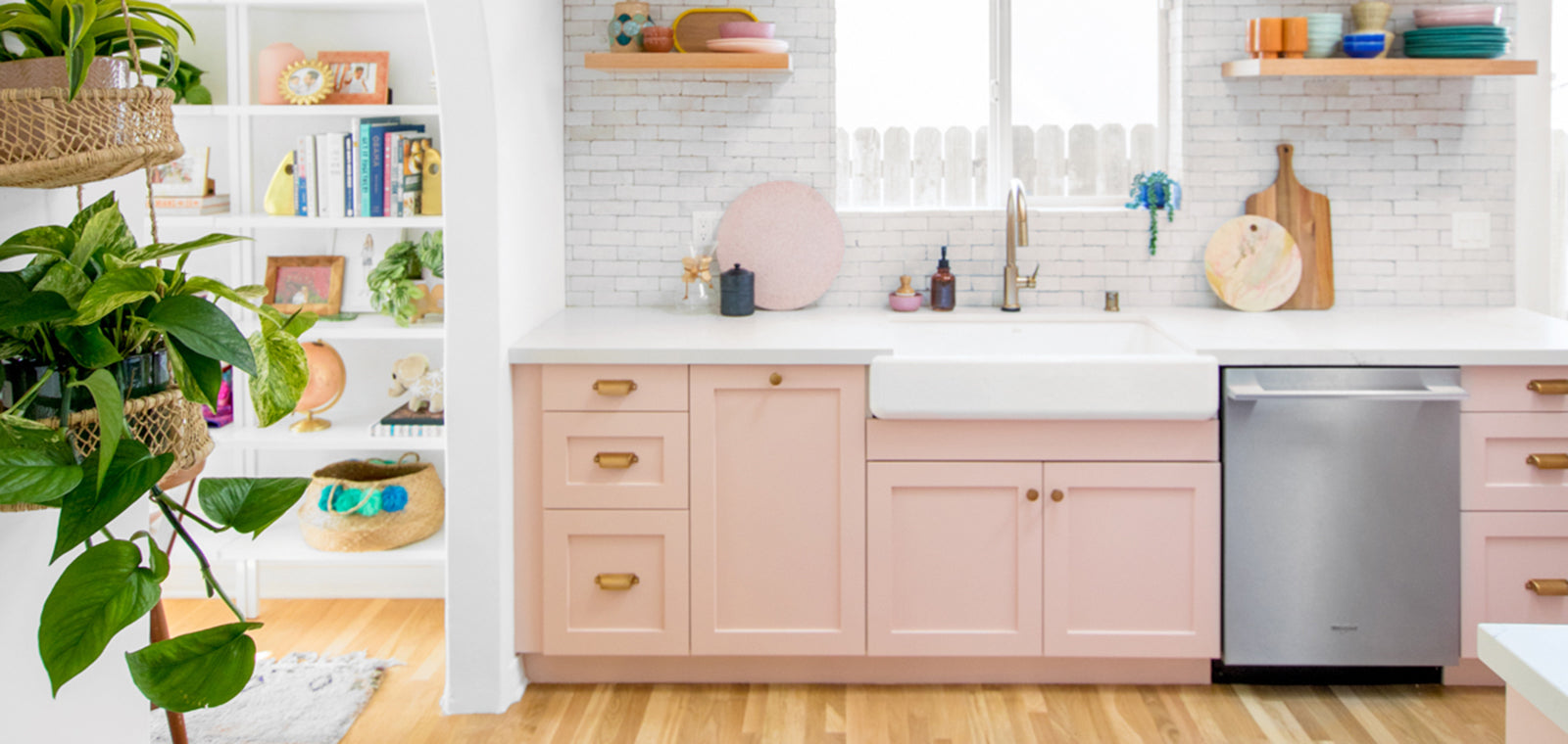 Beautiful Soft Blush Kitchen from Studio DIY