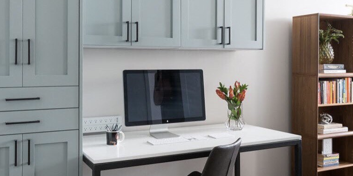 Creating Your Home Office Using Ikea Sektion Kitchen Cabinets