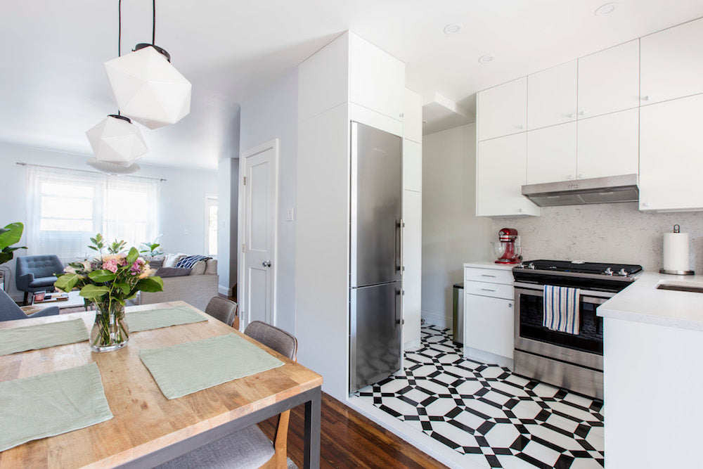 A White Kitchen Sized Just Right