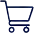 Dark blue shopping cart icon