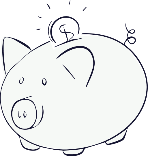 Piggy bank icon