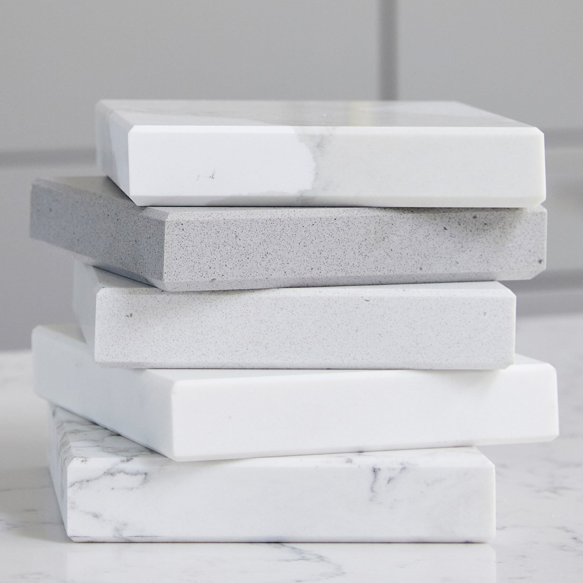 2" x 7" Sample by Caesarstone White Attica - 5143
