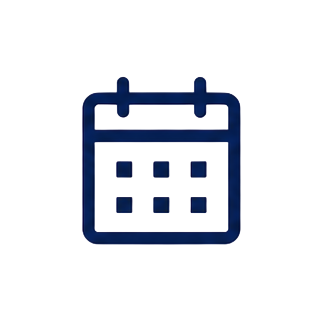 Dark blue calendar icon
