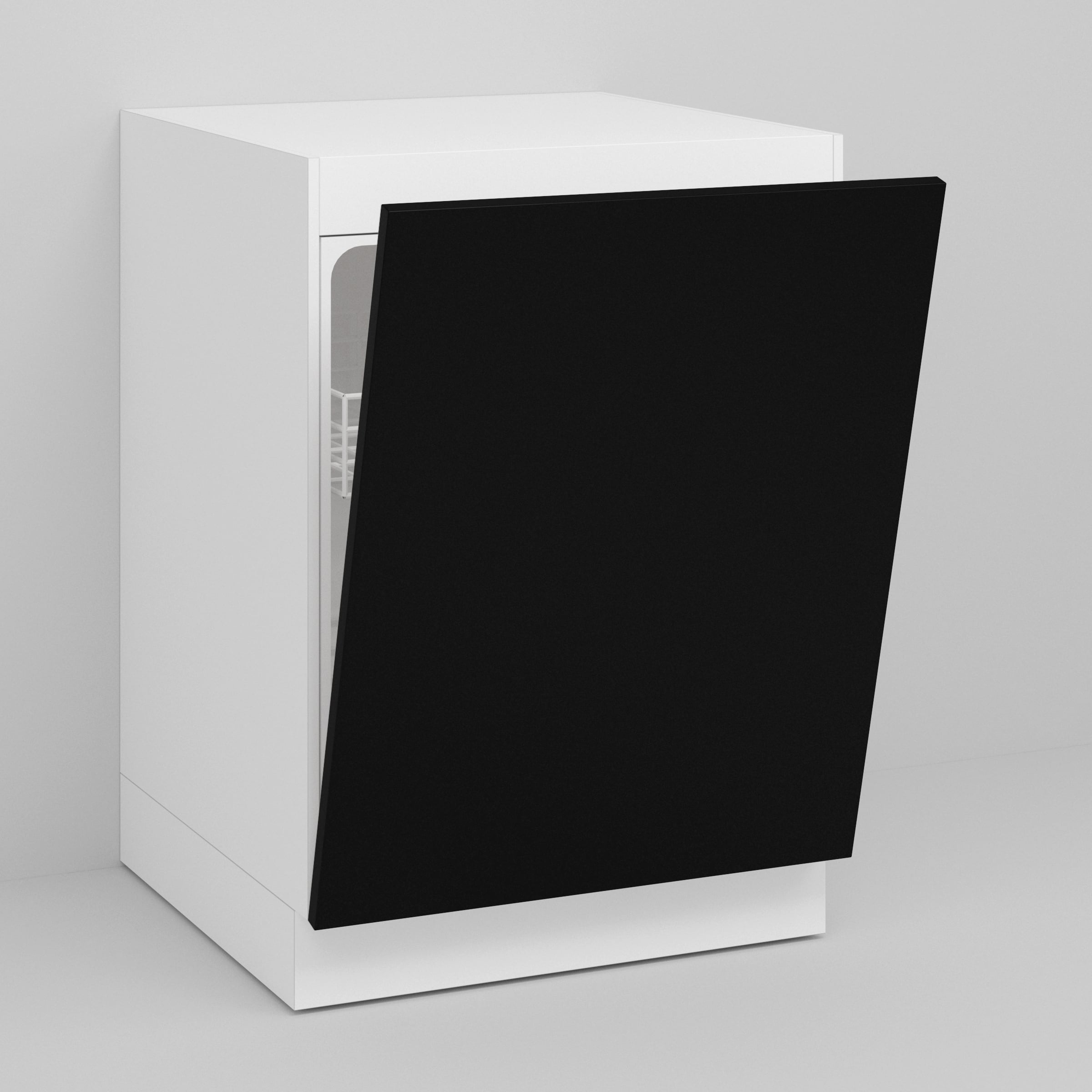 Black Supermatte Slab Door for Sektion