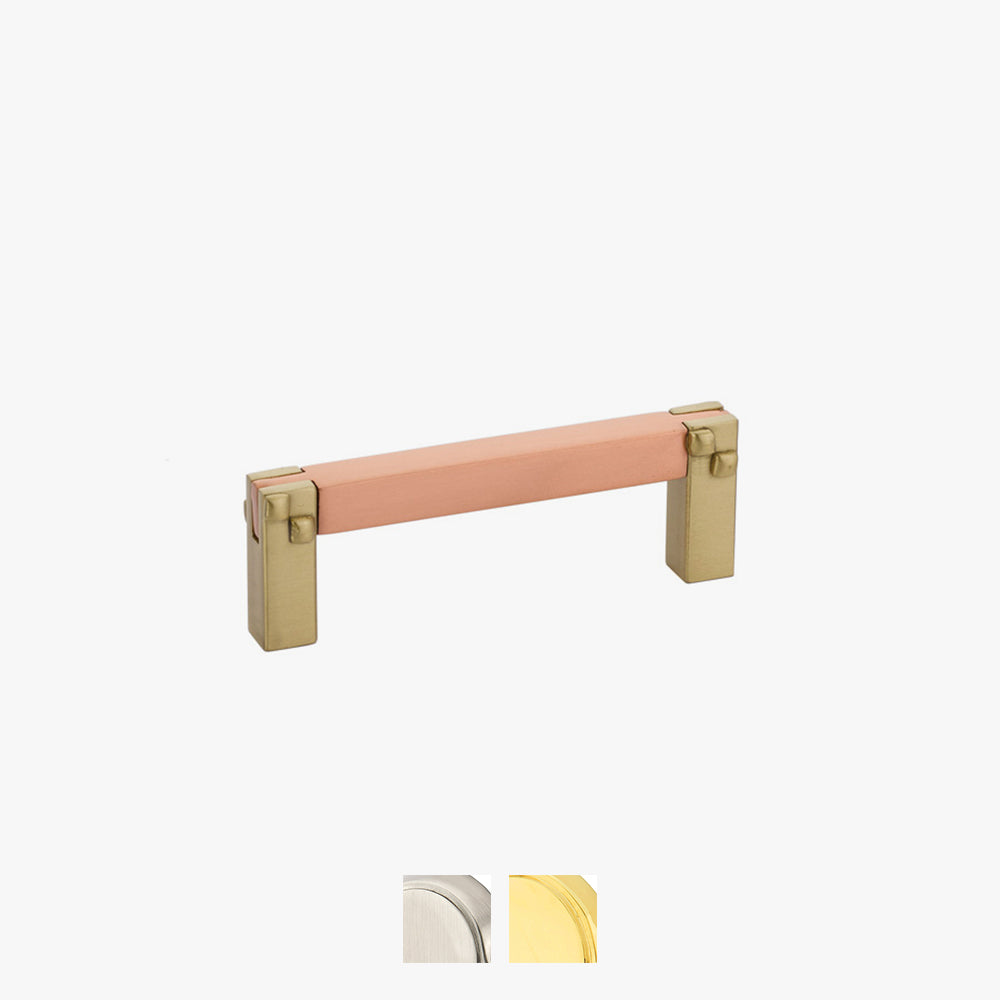 Arts and Crafts Mortise and Tenon Pull by Emtek 3" Satin Nickel