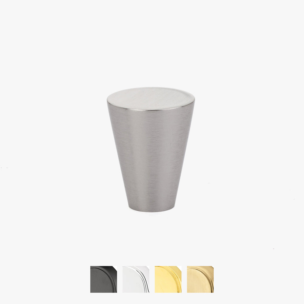 Contemporary Cone Knob by Emtek 1" Satin Nickel