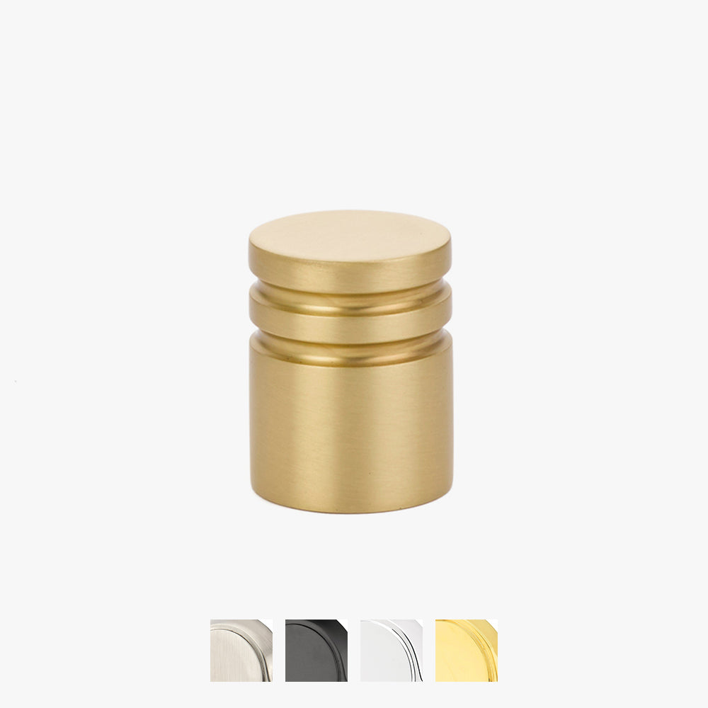 Contemporary Metric Knob by Emtek 1" Satin Nickel