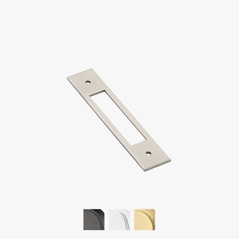 Modern Backplate For Pull by Emtek 4" Satin Nickel