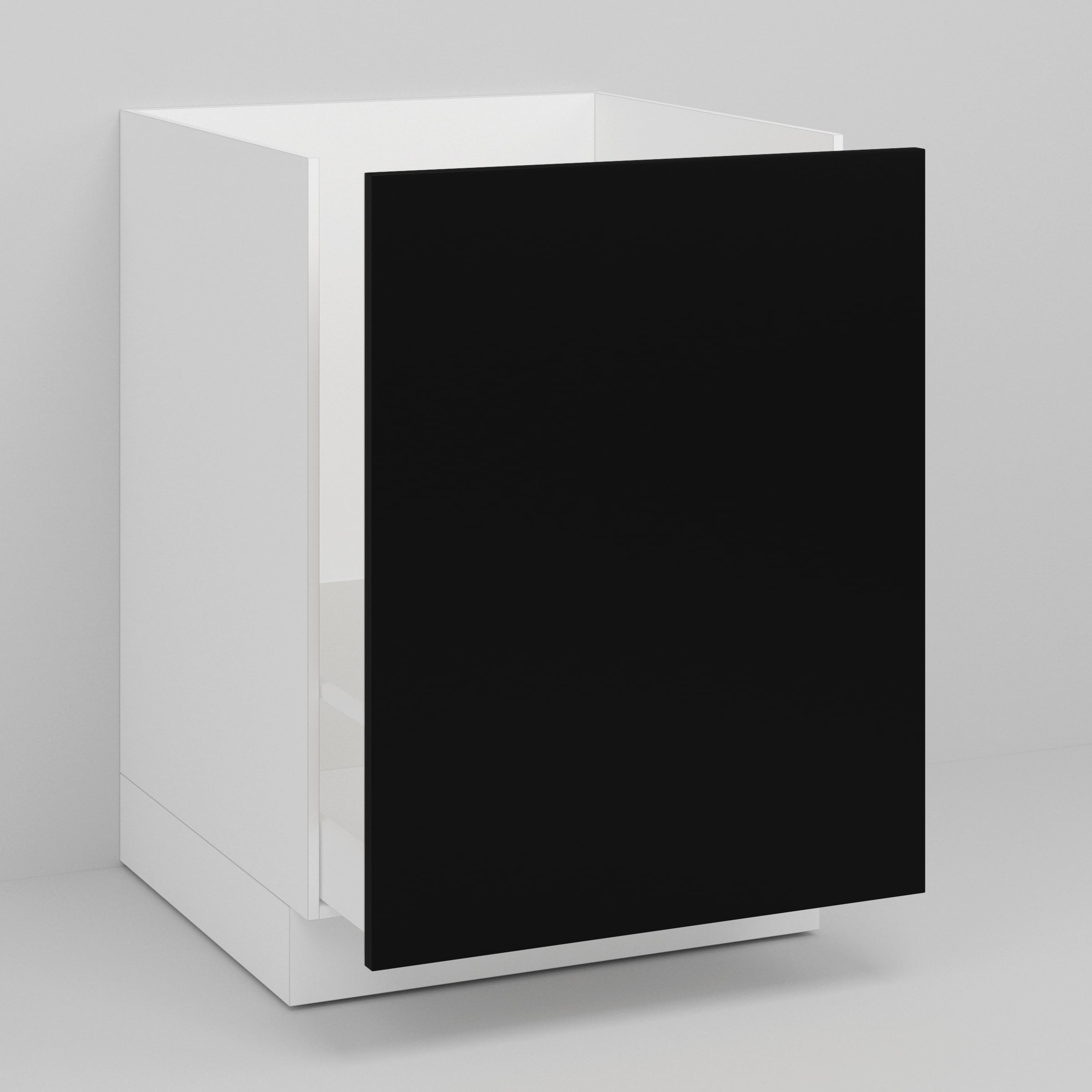 Black Supermatte Slab Drawer for Sektion 12" 30" Pull Out