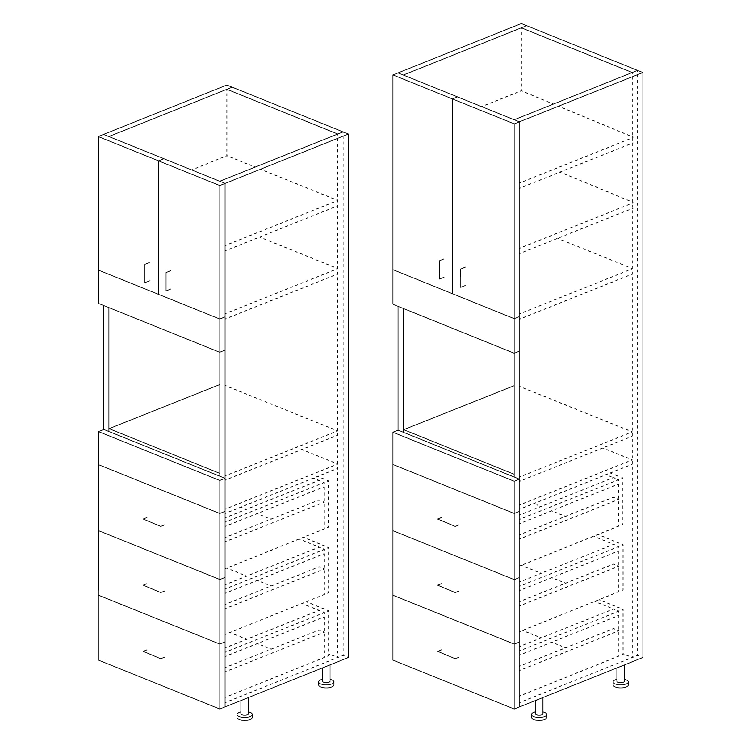 Tall Cabinet: Pantry–80"H x 24" D