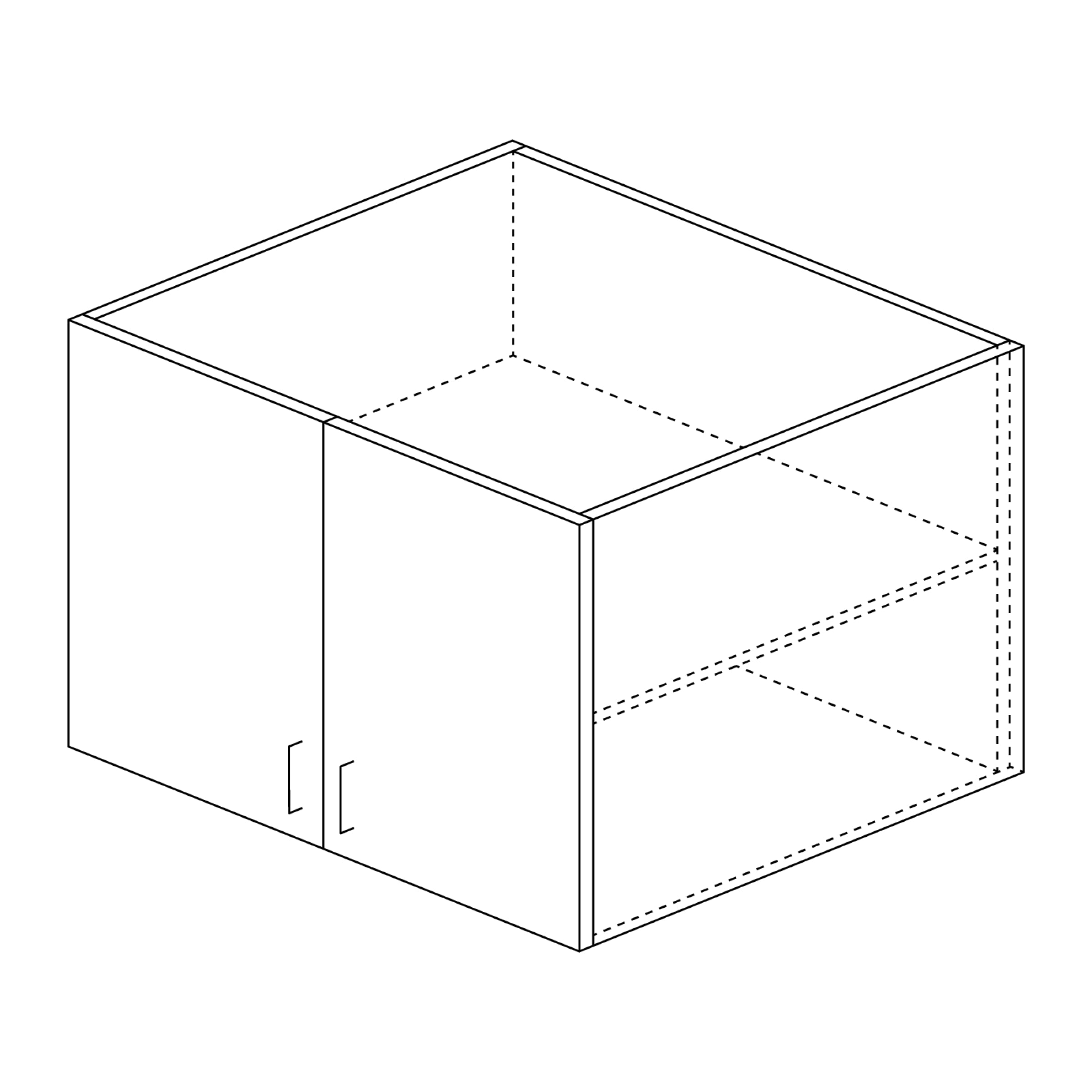 Wall Cabinet: 20"H x D24"