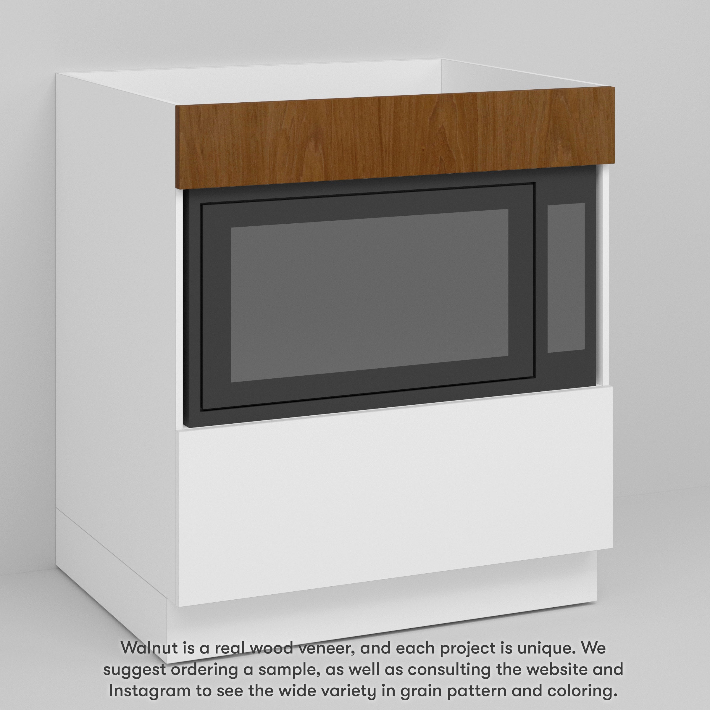 Walnut Slab Trim for Sektion (Horizontal Grain)