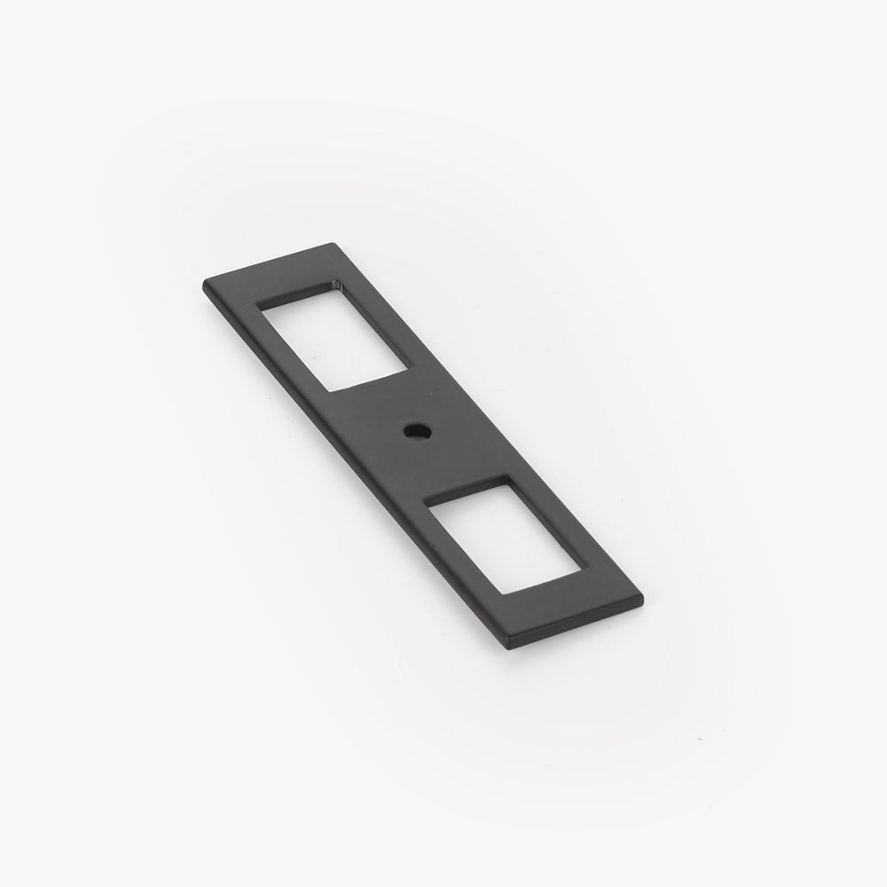 4in Modern Backplate For Knob by Emtek Flat Black