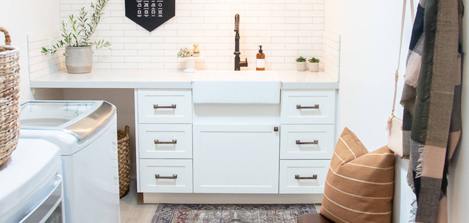 The Perfect Small Laundry Room Reno from 1111 Light Lane