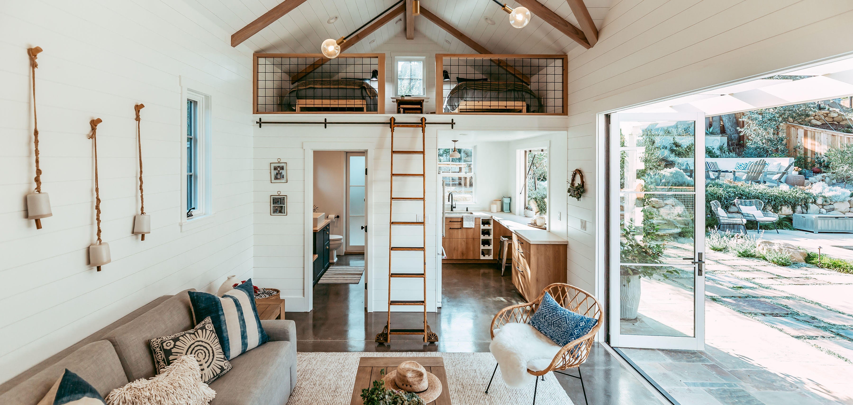 Splendid Small Kitchen in the Pool House of Your Dreams