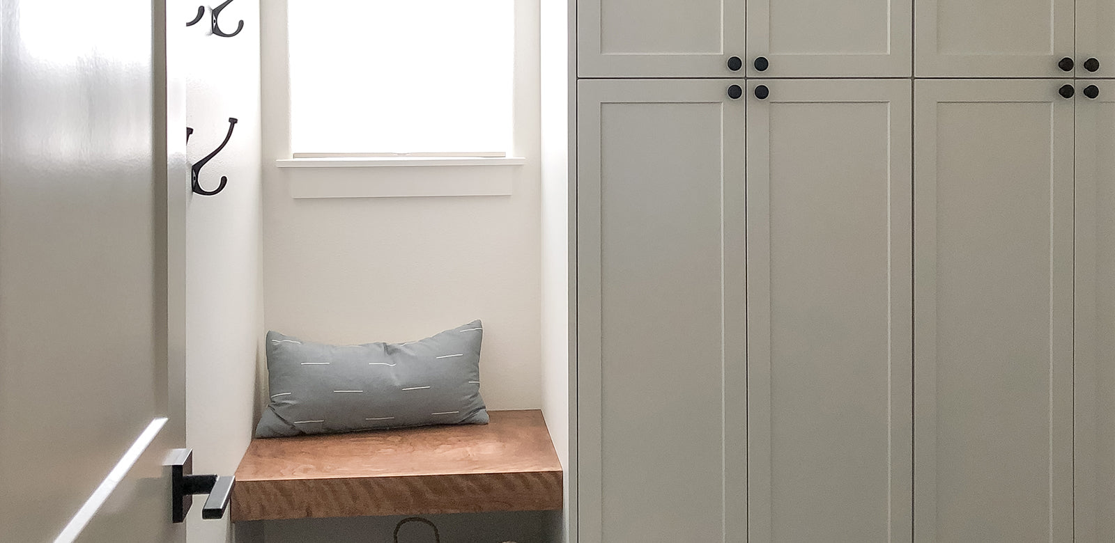 Brilliant Mudroom Makeover with Supermatte White Shaker