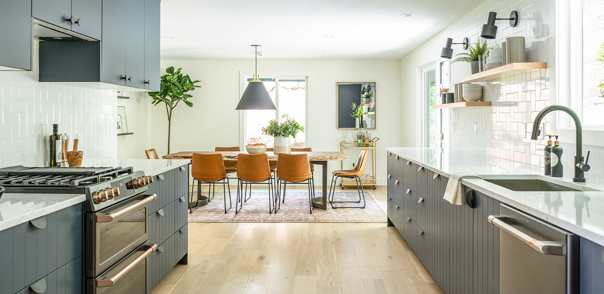 Bright White Spaces with Pops of Color in PNW