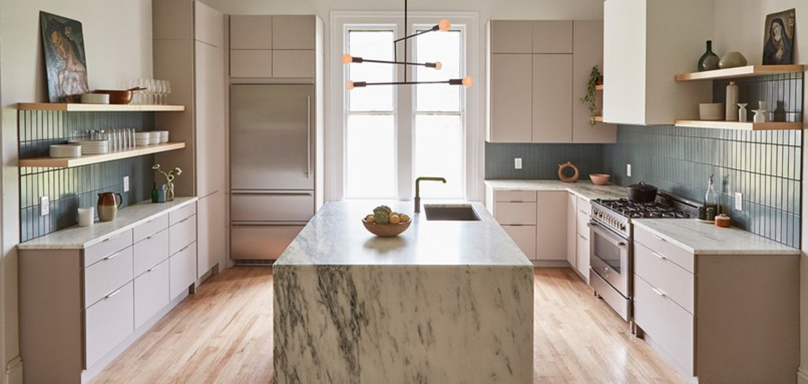 Modern DIY Slab Fronts Inside this Historic Mansion Reno
