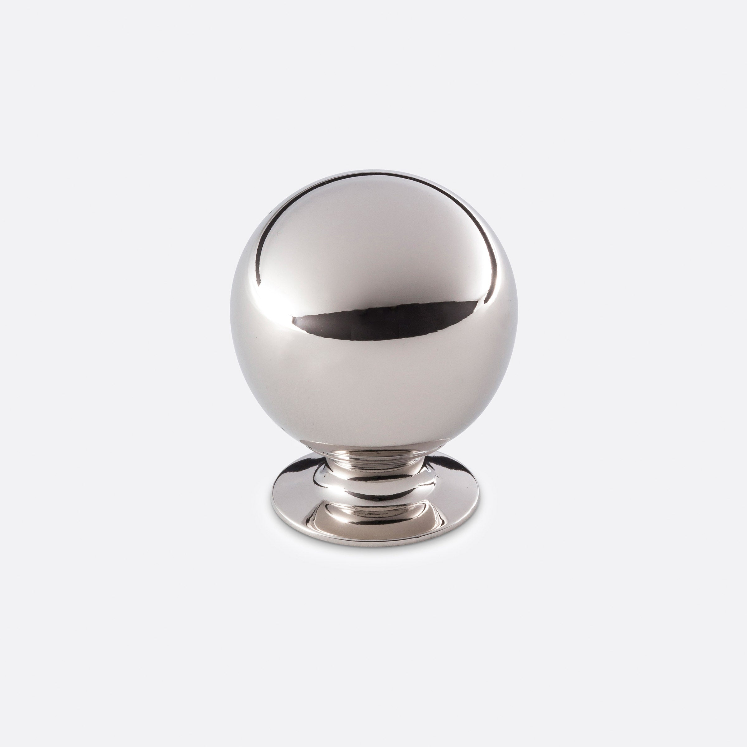 Ball Cabinet Knob by Rejuvenation Polished Nickel