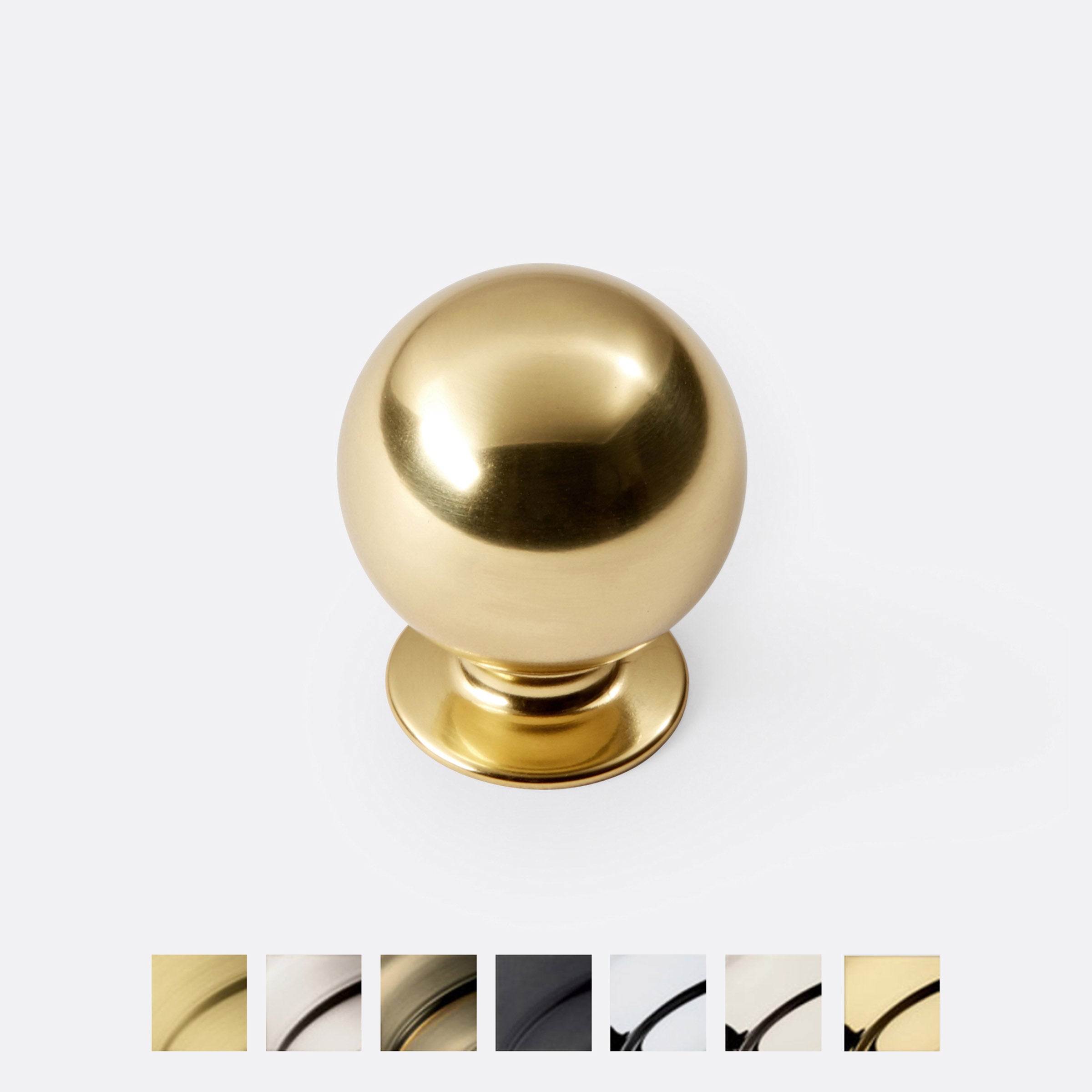 Ball Cabinet Knob by Rejuvenation Aged Brass