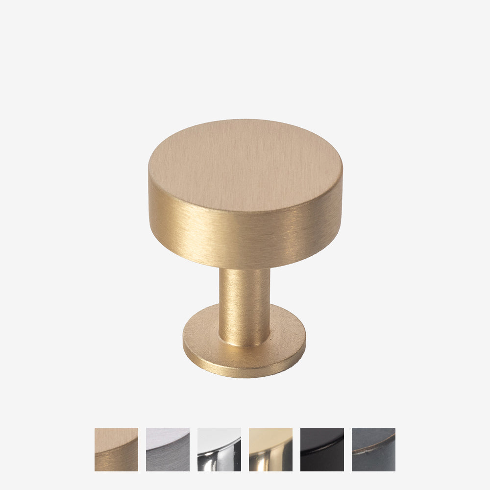 Disc Knob by Lew's Hardware Brushed Brass