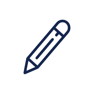 Dark blue pencil icon