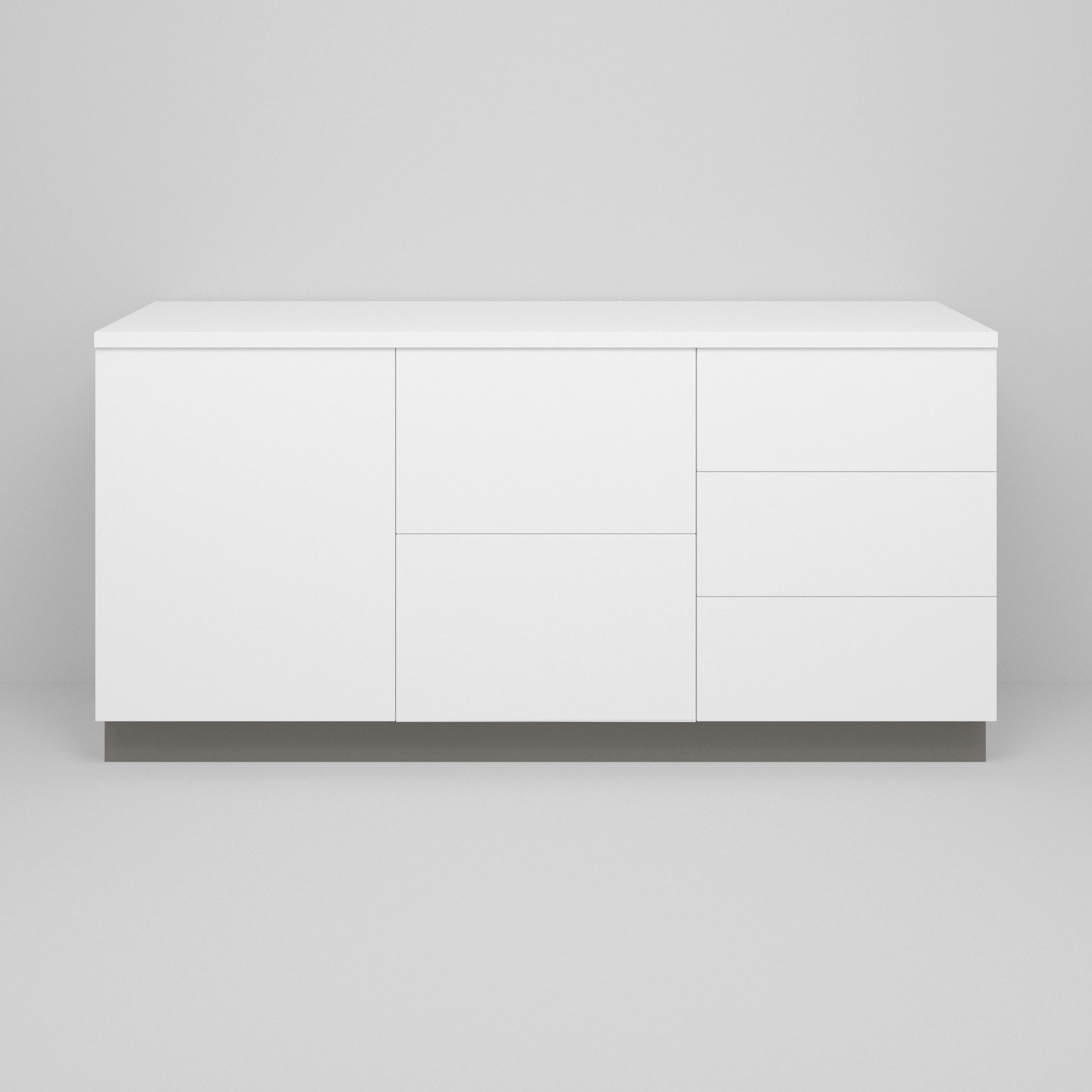 Light Grey Supermatte Slab Toekick for Akurum