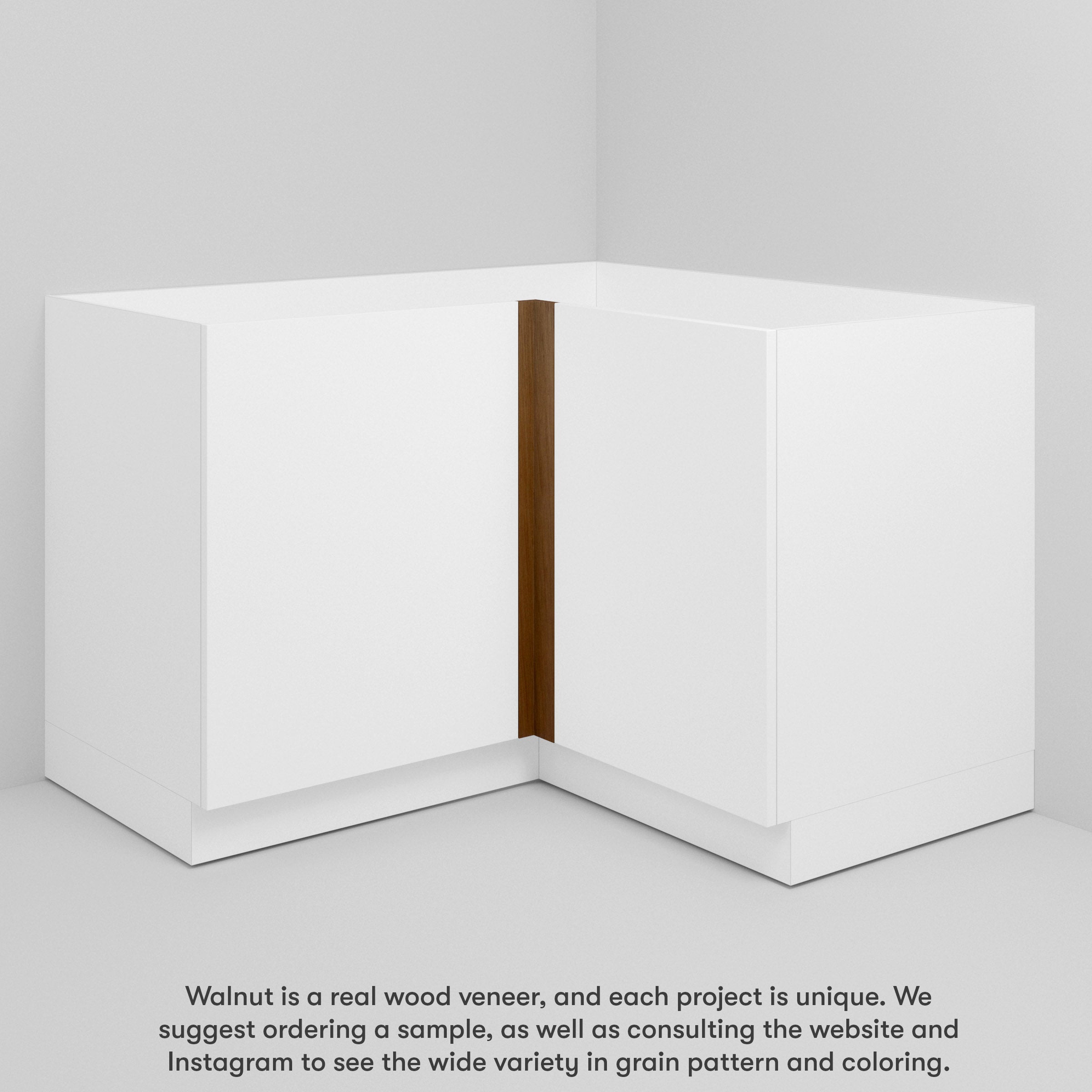 Walnut Slab Trim for Sektion (Horizontal Grain)