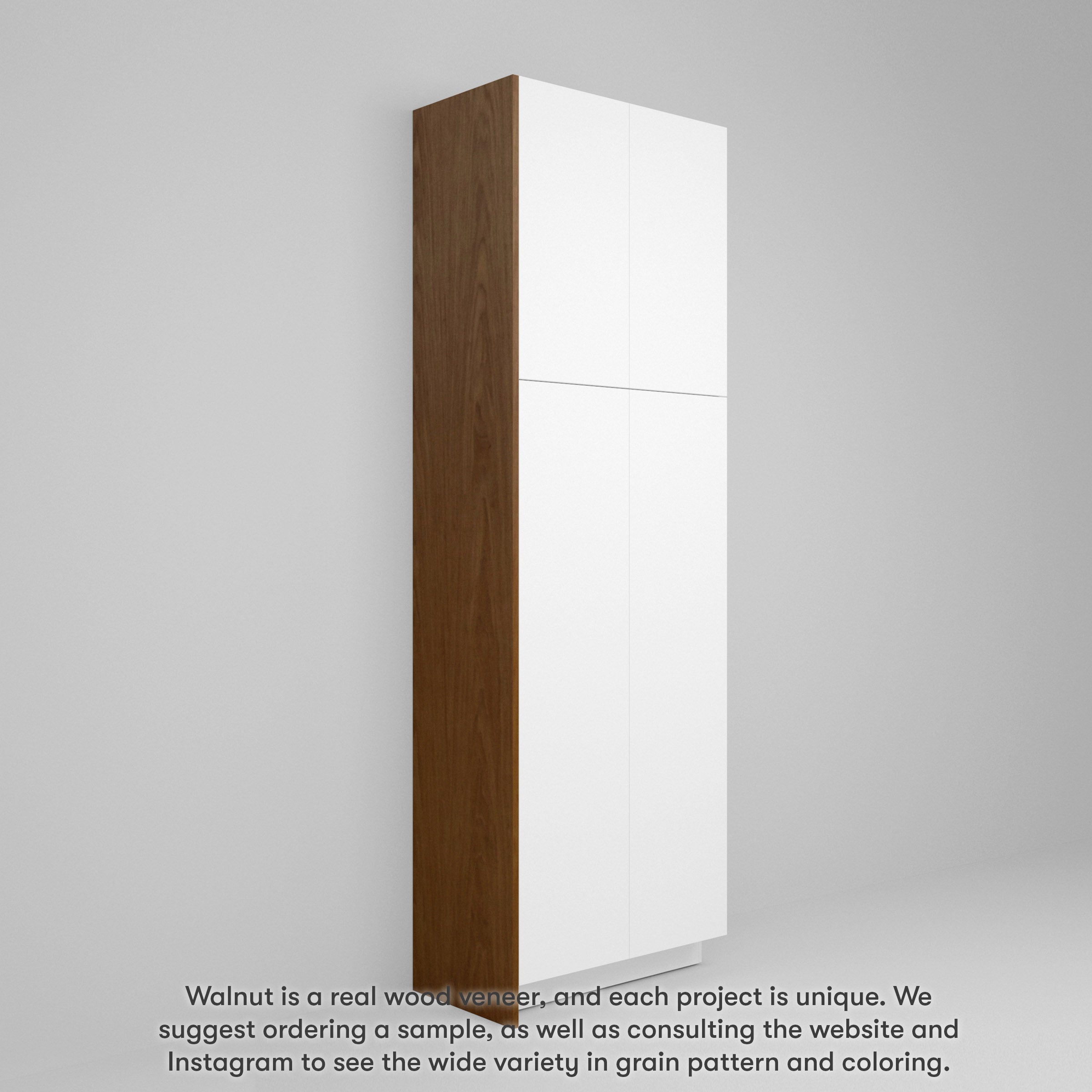Walnut Slab Cover Panels for Sektion (Vertical Grain)