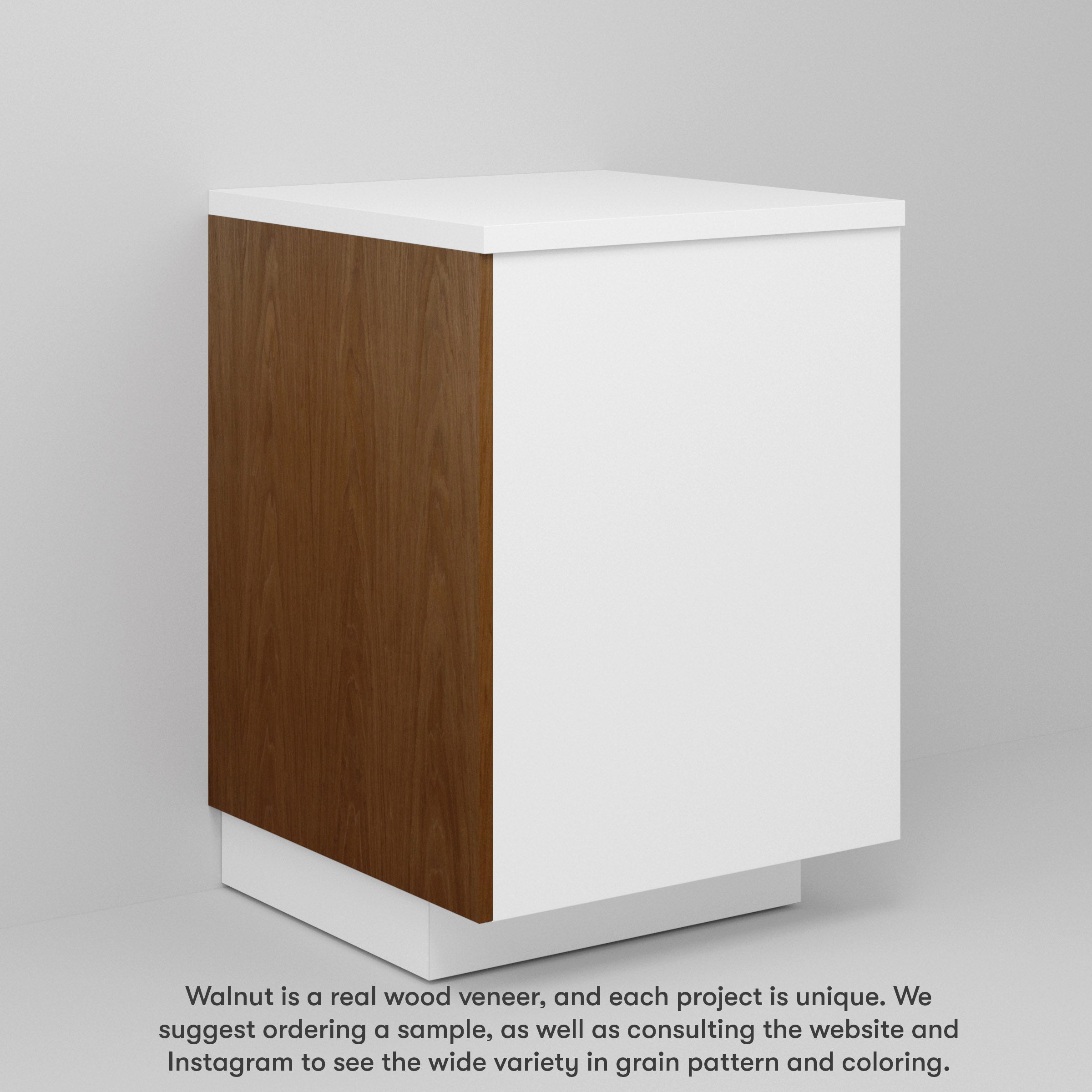 Walnut Slab Cover Panels for Sektion (Horizontal Grain