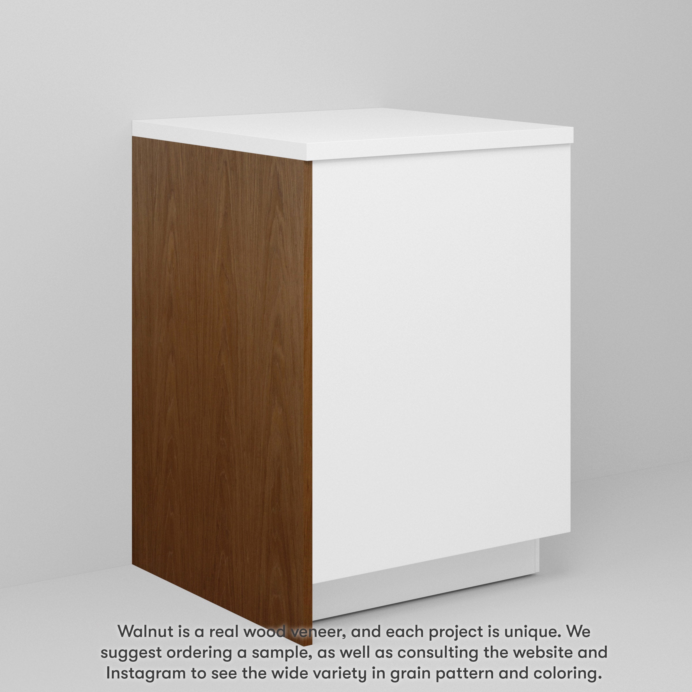 Walnut Slab Cover Panels for Sektion (Vertical Grain)