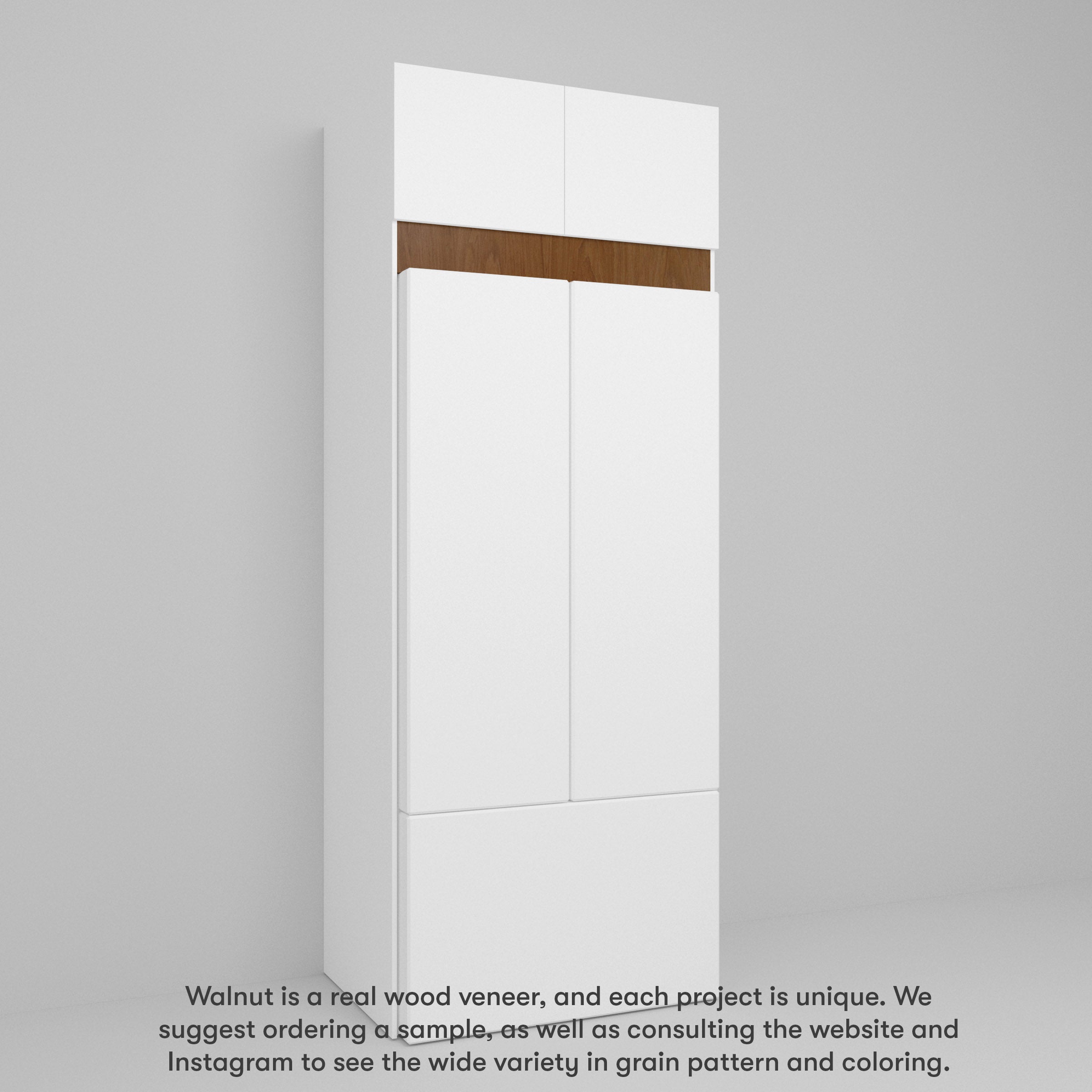 Walnut Slab Trim for Sektion (Horizontal Grain)