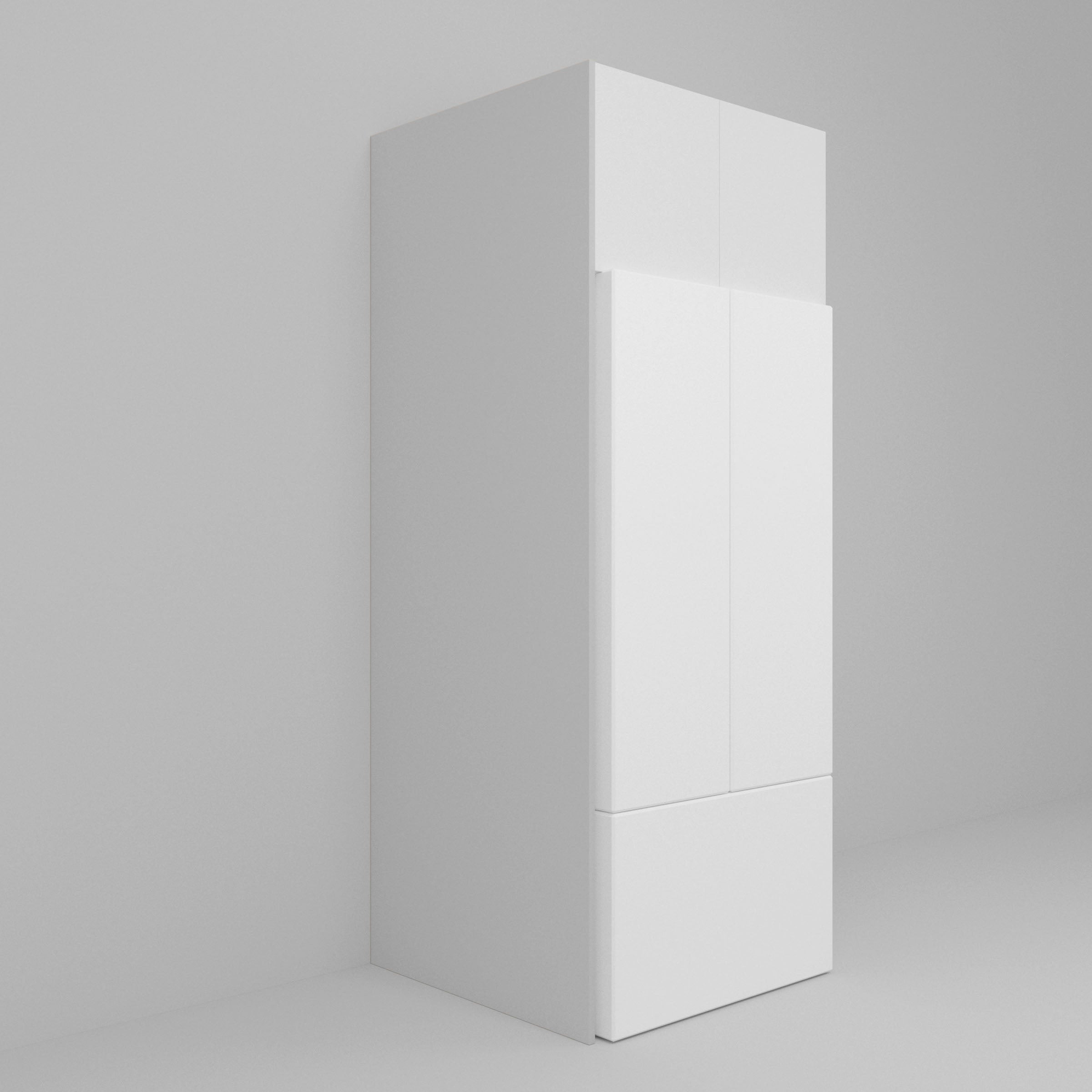 White Supermatte Slab Cover Panels for Sektion 36" x 95" / White