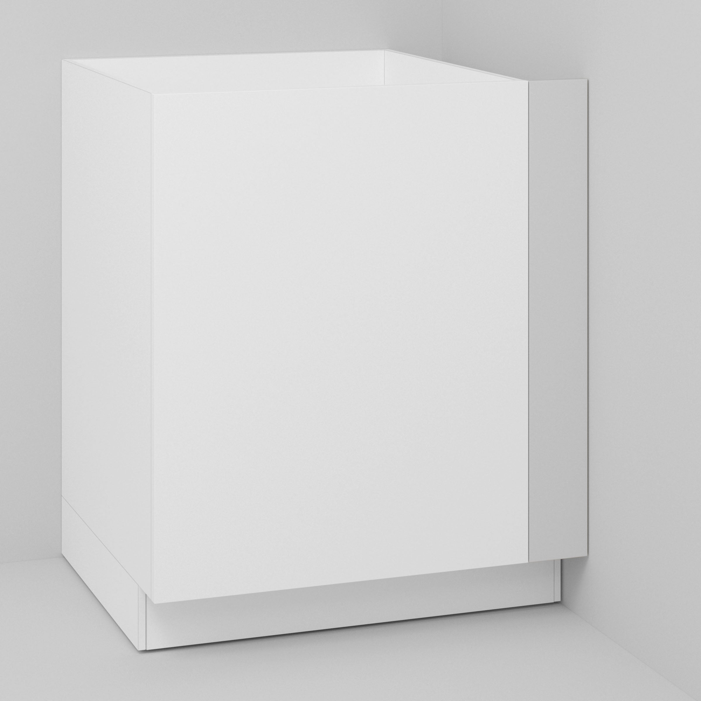 White Supermatte Slab Trim for Sektion 4" x 30" / White