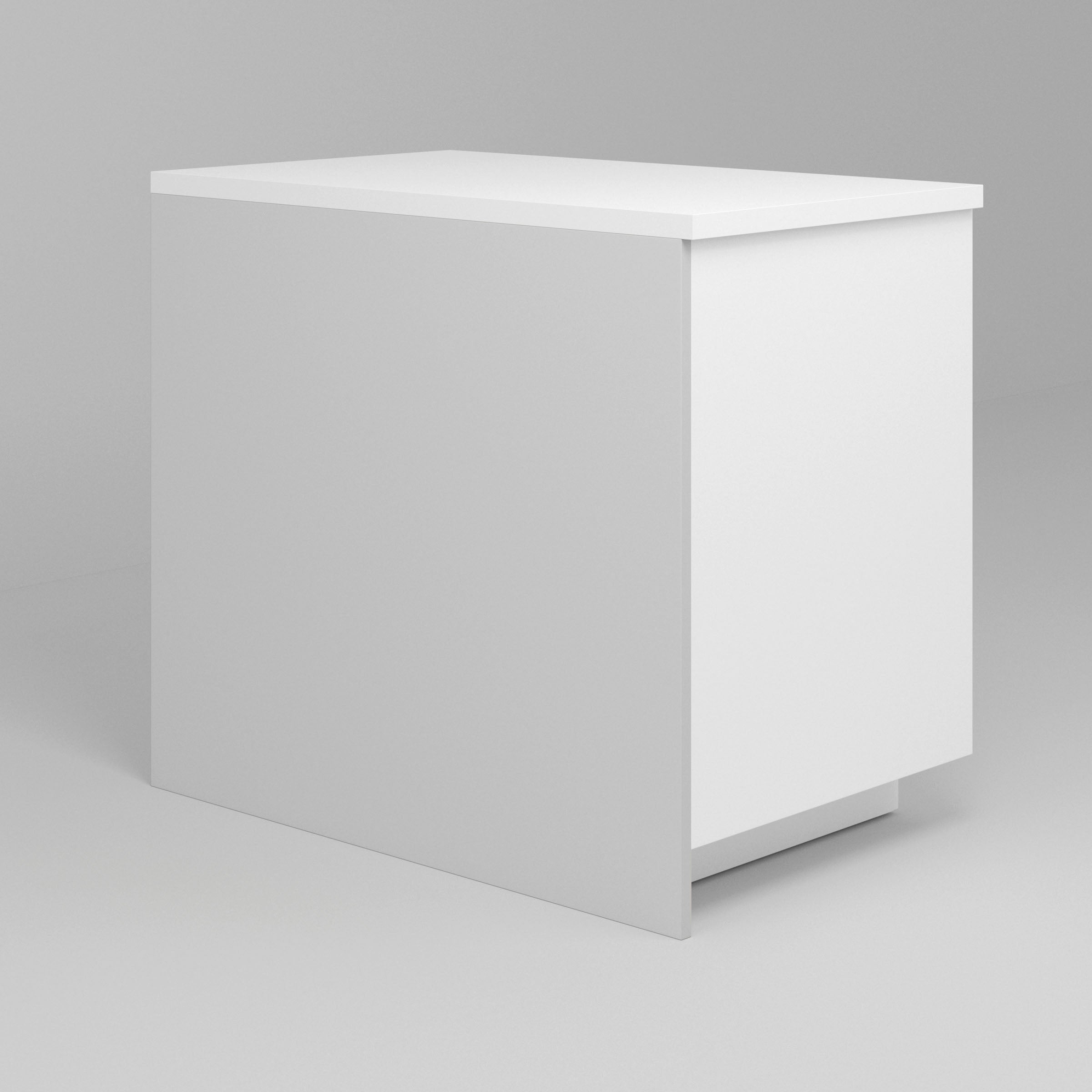 White Supermatte Slab Cover Panels for Sektion 40" x 36"  - Island Panel / White