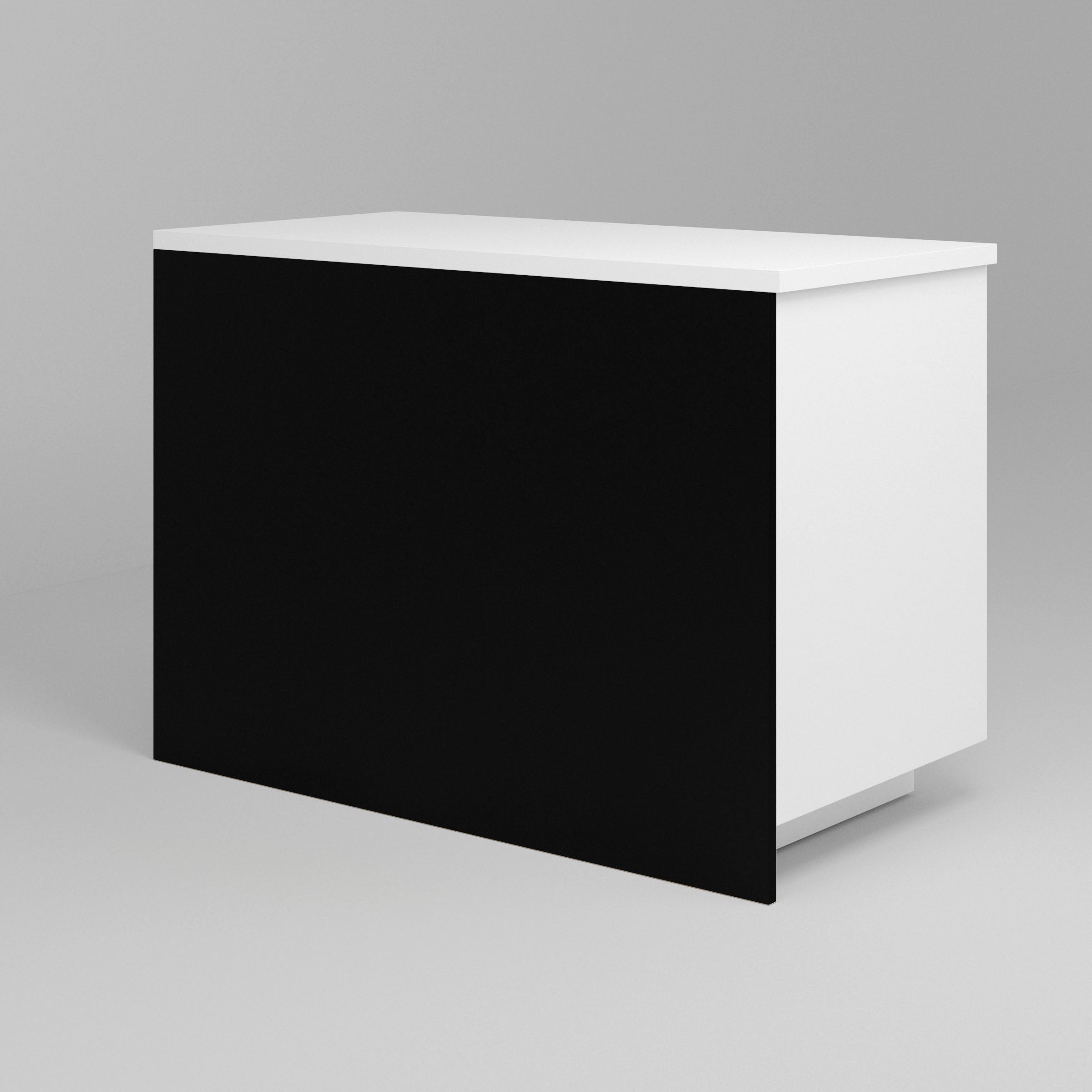 Black Supermatte Slab Cover Panels for Sektion 49.25" x 36" - Island Panel / Black