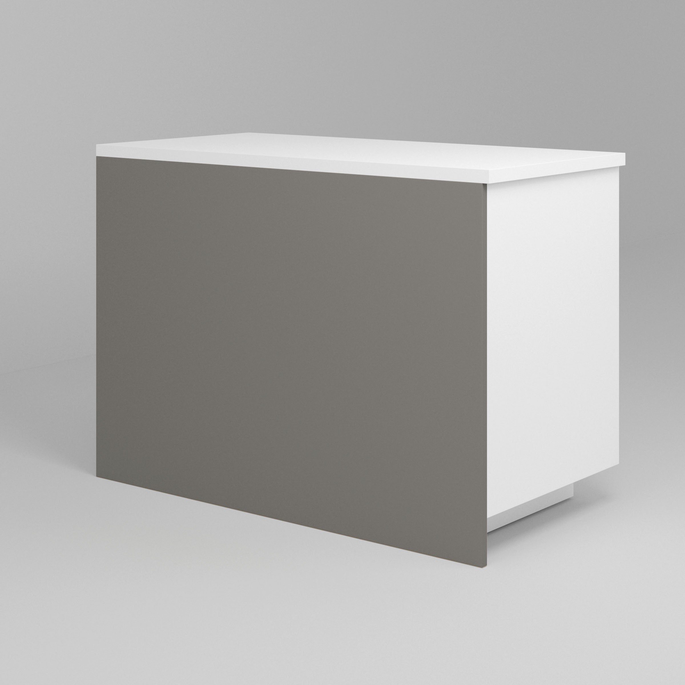 Light Grey Supermatte Slab Cover Panels for Sektion 49.25" x 36" - Island Panel / Light Grey
