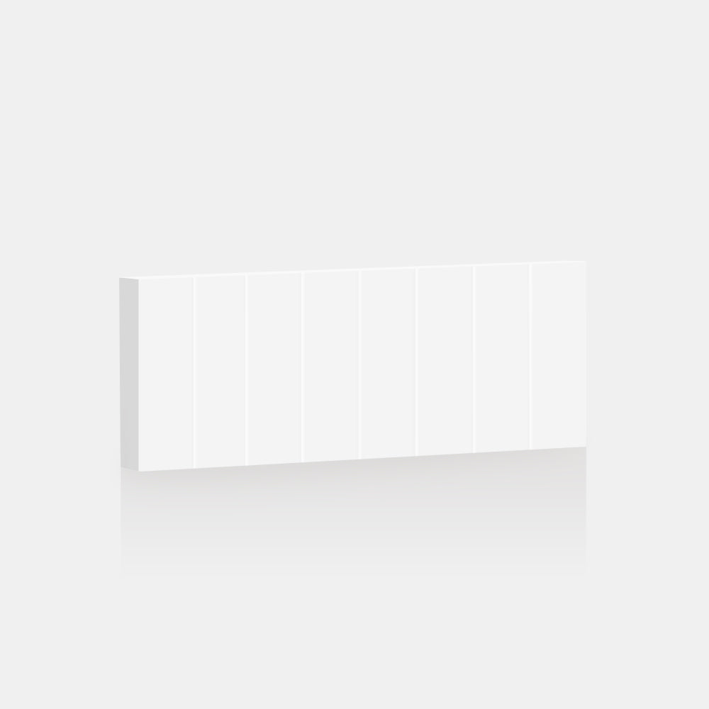 White SSS Beaded Front for Besta 23 ⅝ " x 10 ¼ " - Drawer / White