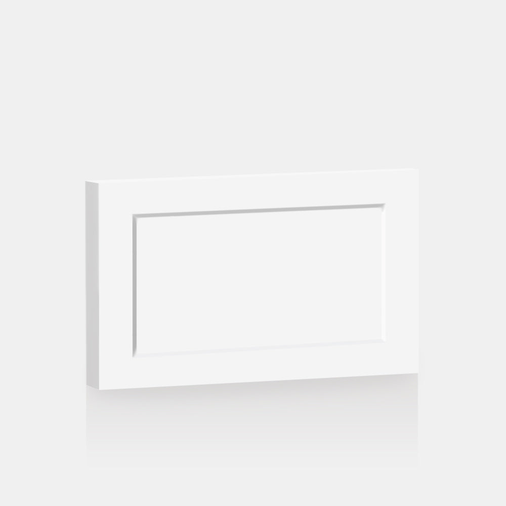 White Supermatte Shaker Front for Besta 23 ⅝” x 15” - Door/Drawer / White