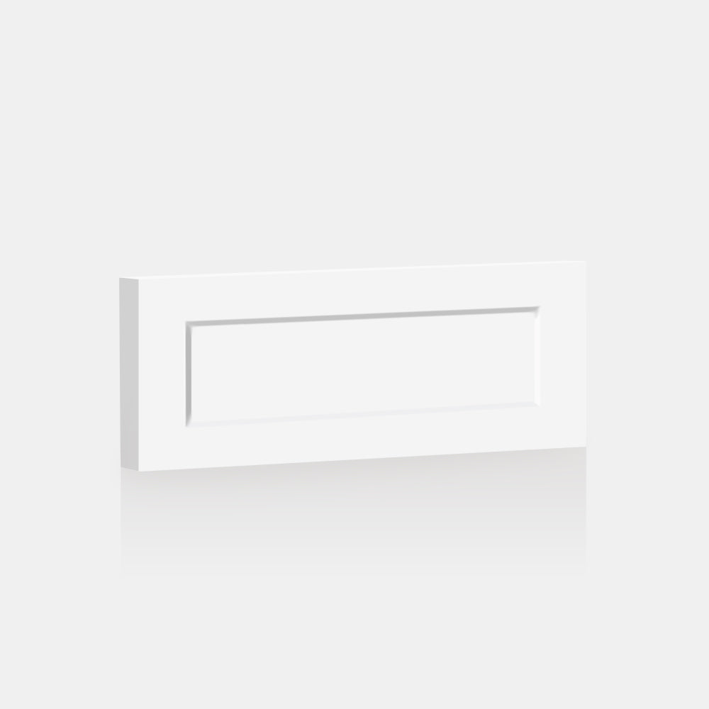 White Supermatte Shaker Front for Besta 23 ⅝ " x 10 ¼ " - Drawer / White