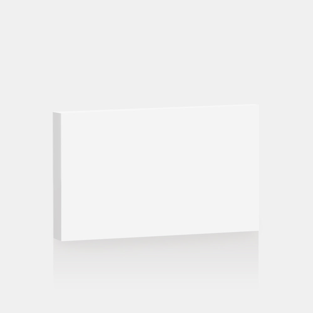 White Supermatte Slab Front for Besta 23 ⅝” x 15” - Door/Drawer / White
