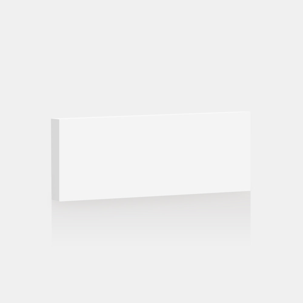 White Supermatte Slab Front for Besta 23 ⅝ " x 10 ¼ " - Drawer / White