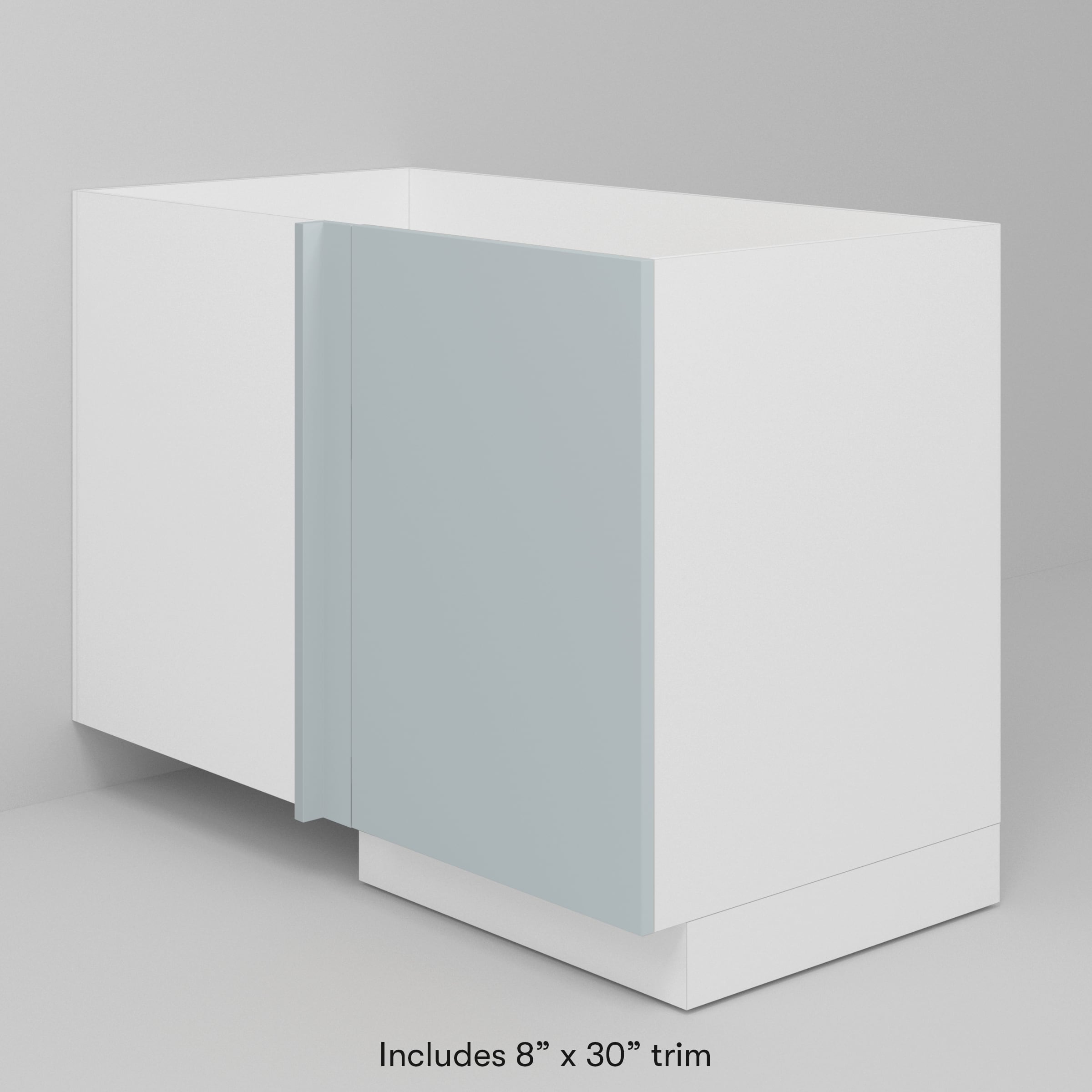 Agave Supermatte Slab Door for Sektion 21" Corner Cabinet / 30" (W/TRIM) / Agave
