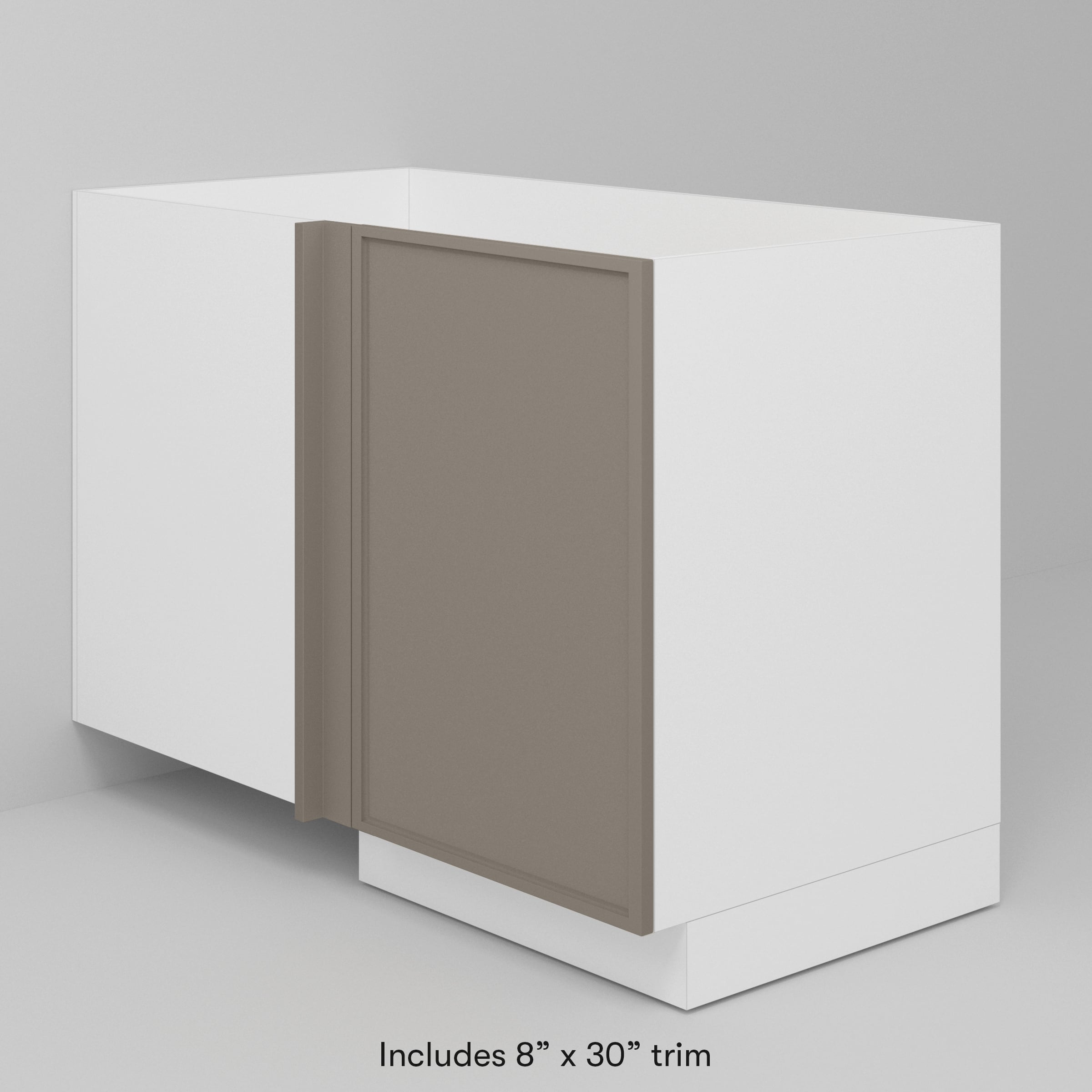 Desert Grey Quarterline Door for Sektion 21" Corner Cabinet / 30" (W/TRIM) / Desert Grey