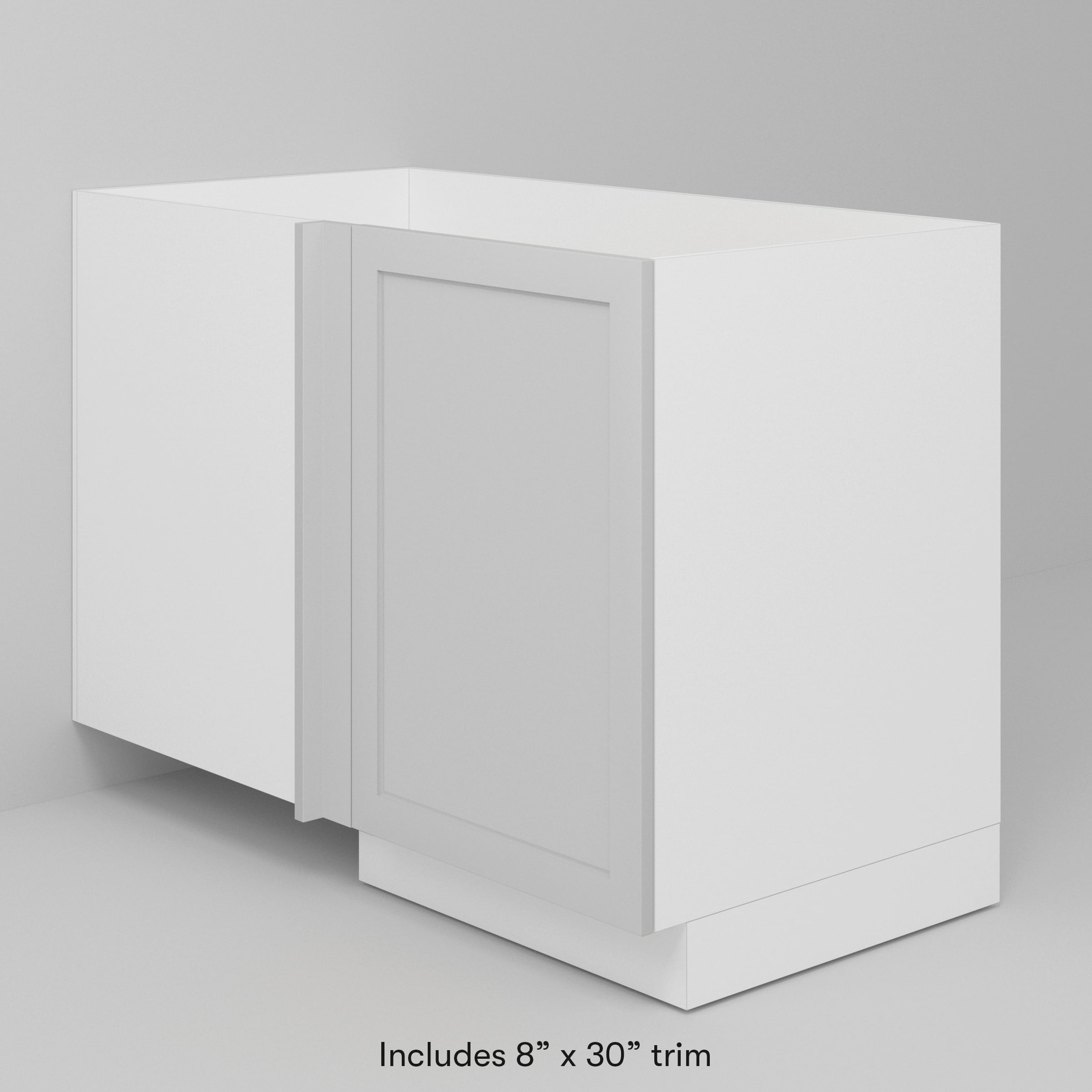 White Supermatte Shaker Door for Sektion 21" Corner Cabinet / 30" (W/TRIM) / White