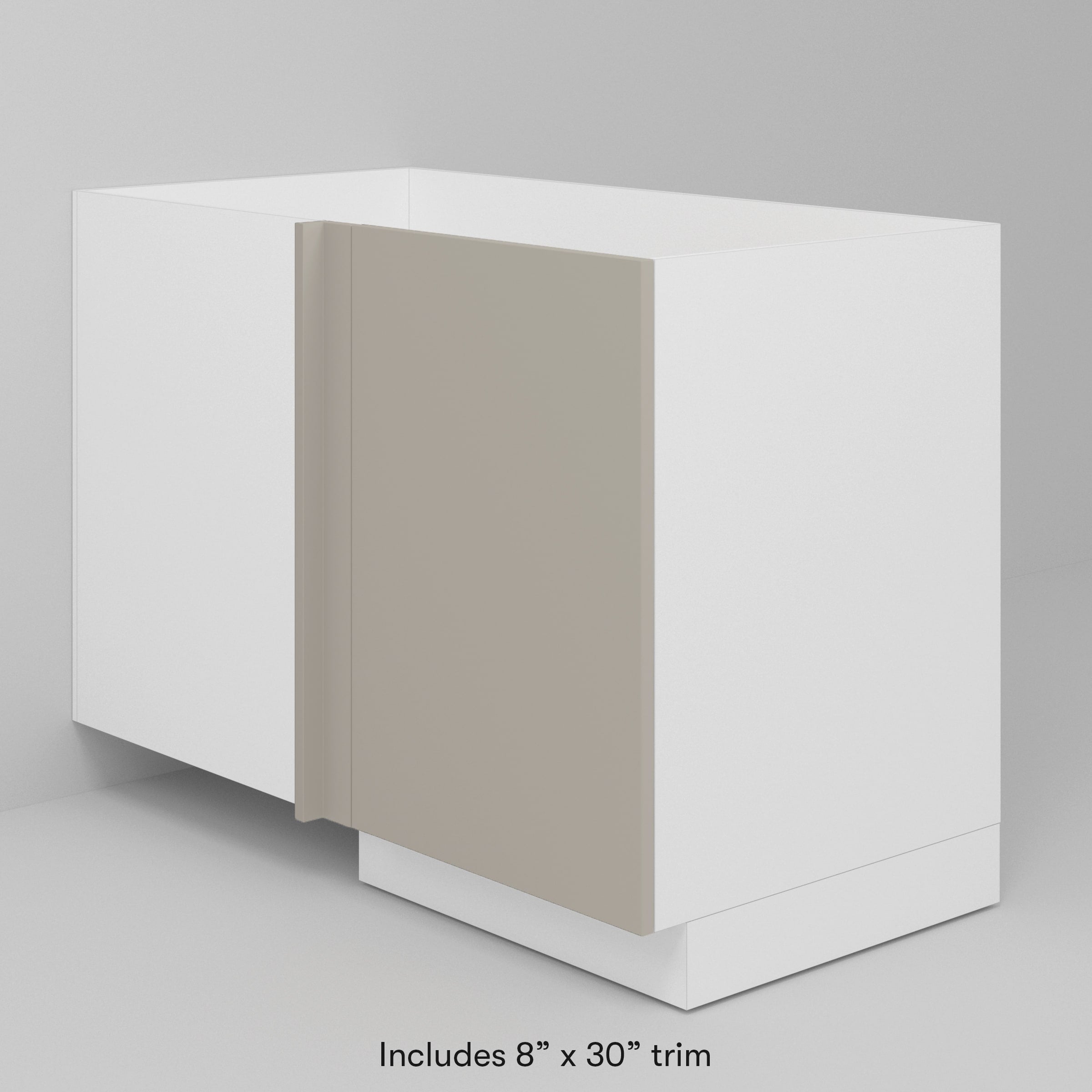 Stone Supermatte Slab Door for Sektion 21" Corner Cabinet / 30" (W/TRIM) / Stone