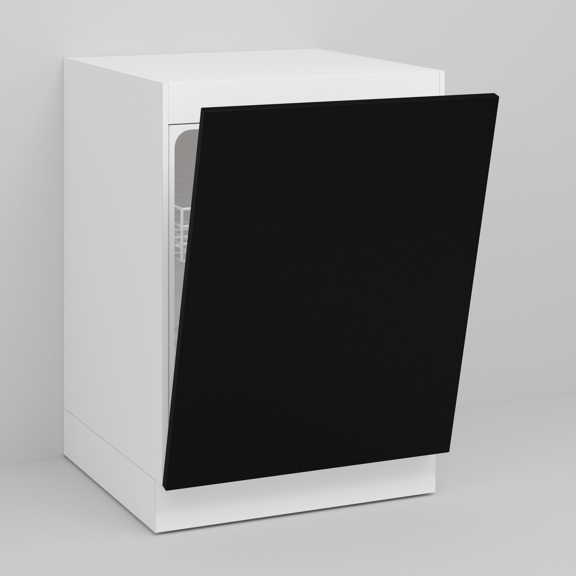 Black Supermatte Slab Door for Sektion 24" / 30" Dishwasher / Black