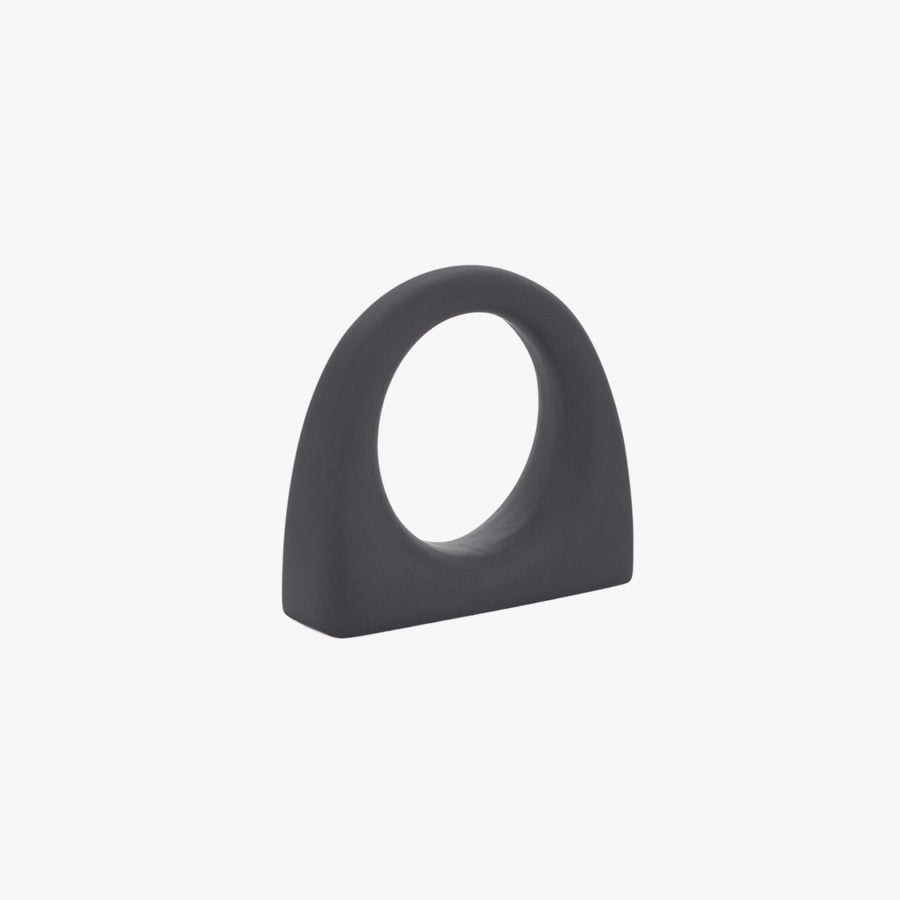 1in Contemporary Ring Knob by Emtek Flat Black